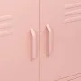 Armario de almacenamiento acero rosa 80x35x101,5 cm de vidaXL, Taquillas y armarios de almacenamiento - Ref: Foro24-336139, P...