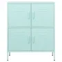 Armario de almacenamiento acero verde mint 80x35x101,5 cm de vidaXL, Taquillas y armarios de almacenamiento - Ref: Foro24-336...
