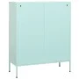 Armario de almacenamiento acero verde mint 80x35x101,5 cm de vidaXL, Taquillas y armarios de almacenamiento - Ref: Foro24-336...