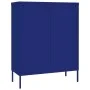 Armario de cajones de acero azul marino 80x35x101,5 cm de vidaXL, Taquillas y armarios de almacenamiento - Ref: Foro24-336145...