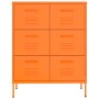Armario de almacenamiento acero naranja 80x35x101,5 cm de vidaXL, Taquillas y armarios de almacenamiento - Ref: Foro24-336147...