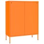 Armario de almacenamiento acero naranja 80x35x101,5 cm de vidaXL, Taquillas y armarios de almacenamiento - Ref: Foro24-336147...