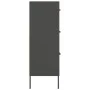 Armario de almacenamiento gris antracita 80x35x101,5 cm acero de vidaXL, Taquillas y armarios de almacenamiento - Ref: Foro24...