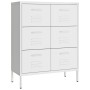 Armario de almacenamiento acero blanco 80x35x101,5 cm de vidaXL, Taquillas y armarios de almacenamiento - Ref: Foro24-336152,...