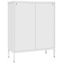 Armario de almacenamiento acero blanco 80x35x101,5 cm de vidaXL, Taquillas y armarios de almacenamiento - Ref: Foro24-336152,...