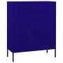 Armario de almacenamiento acero azul marino 80x35x101,5 cm de vidaXL, Taquillas y armarios de almacenamiento - Ref: Foro24-33...