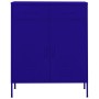 Armario de almacenamiento acero azul marino 80x35x101,5 cm de vidaXL, Taquillas y armarios de almacenamiento - Ref: Foro24-33...