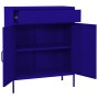 Armario de almacenamiento acero azul marino 80x35x101,5 cm de vidaXL, Taquillas y armarios de almacenamiento - Ref: Foro24-33...