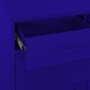 Armario de almacenamiento acero azul marino 80x35x101,5 cm de vidaXL, Taquillas y armarios de almacenamiento - Ref: Foro24-33...
