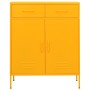 Armario de almacenamiento acero amarillo mostaza 80x35x101,5 cm de vidaXL, Taquillas y armarios de almacenamiento - Ref: Foro...