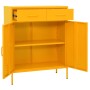 Armario de almacenamiento acero amarillo mostaza 80x35x101,5 cm de vidaXL, Taquillas y armarios de almacenamiento - Ref: Foro...