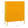 Armario de almacenamiento acero amarillo mostaza 80x35x101,5 cm de vidaXL, Taquillas y armarios de almacenamiento - Ref: Foro...