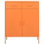 Armario de almacenamiento acero naranja 80x35x101,5 cm de vidaXL, Taquillas y armarios de almacenamiento - Ref: Foro24-336156...