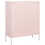 Armario de almacenamiento acero rosa 80x35x101,5 cm de vidaXL, Taquillas y armarios de almacenamiento - Ref: Foro24-336157, P...