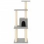 Rascador para gatos con postes de sisal gris claro 105 cm en Mobiliario para gatos | Comprar online en Foru.es
