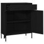 Armario de almacenamiento acero negro 80x35x101,5 cm de vidaXL, Taquillas y armarios de almacenamiento - Ref: Foro24-336160, ...