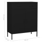 Armario de almacenamiento acero negro 80x35x101,5 cm de vidaXL, Taquillas y armarios de almacenamiento - Ref: Foro24-336160, ...