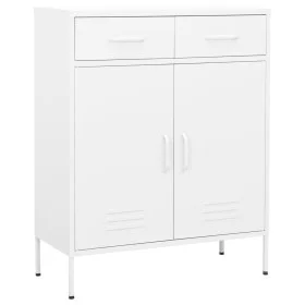 Armario almacenamiento acero blanco 80x35x101,5 cm de vidaXL, Taquillas y armarios de almacenamiento - Ref: Foro24-336161, Pr...