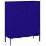 Armario de almacenamiento acero azul marino 80x35x101,5 cm de vidaXL, Taquillas y armarios de almacenamiento - Ref: Foro24-33...