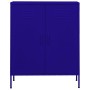 Armario de almacenamiento acero azul marino 80x35x101,5 cm de vidaXL, Taquillas y armarios de almacenamiento - Ref: Foro24-33...