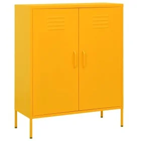Senfgelber Stahlschrank 80x35x101,5 cm von vidaXL, Schließfächer und Lagerschränke - Ref: Foro24-336164, Preis: 147,17 €, Rab...