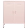 Armario de almacenamiento acero rosa 80x35x101,5 cm de vidaXL, Taquillas y armarios de almacenamiento - Ref: Foro24-336166, P...