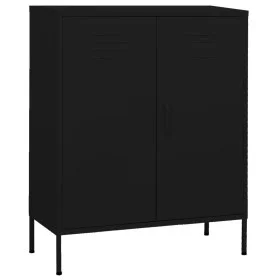 Armario de almacenamiento acero negro 80x35x101,5 cm de vidaXL, Taquillas y armarios de almacenamiento - Ref: Foro24-336169, ...