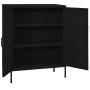 Armario de almacenamiento acero negro 80x35x101,5 cm de vidaXL, Taquillas y armarios de almacenamiento - Ref: Foro24-336169, ...
