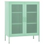 Armario de almacenamiento acero verde mint 80x35x101,5 cm de vidaXL, Taquillas y armarios de almacenamiento - Ref: Foro24-336...