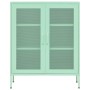 Armario de almacenamiento acero verde mint 80x35x101,5 cm de vidaXL, Taquillas y armarios de almacenamiento - Ref: Foro24-336...