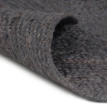 Alfombra de yute tejida a mano redonda gris oscuro 240 cm de vidaXL, Alfombras - Ref: Foro24-343598, Precio: 171,41 €, Descue...