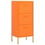 Armario de almacenamiento acero naranja 42,5x35x101,5 cm de vidaXL, Taquillas y armarios de almacenamiento - Ref: Foro24-3361...