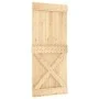 Puerta corredera con herrajes madera maciza de pino 90x210 cm de vidaXL, Puertas - Ref: Foro24-3203097, Precio: 211,86 €, Des...
