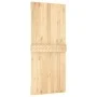 Puerta corredera con herrajes madera maciza de pino 90x210 cm de vidaXL, Puertas - Ref: Foro24-3203097, Precio: 211,86 €, Des...