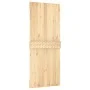 Sliding door with solid pine wood hardware 85x210 cm by vidaXL, Doors - Ref: Foro24-3203096, Price: 208,25 €, Discount: %