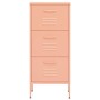 Armario de almacenamiento acero rosa 42,5x35x101,5 cm de vidaXL, Taquillas y armarios de almacenamiento - Ref: Foro24-336184,...