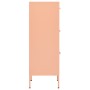 Armario de almacenamiento acero rosa 42,5x35x101,5 cm de vidaXL, Taquillas y armarios de almacenamiento - Ref: Foro24-336184,...