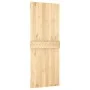 Puerta corredera con herrajes madera maciza de pino 90x210 cm de vidaXL, Puertas - Ref: Foro24-3203252, Precio: 197,59 €, Des...