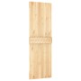 Puerta corredera con herrajes madera maciza de pino 70x210 cm de vidaXL, Puertas - Ref: Foro24-3203054, Precio: 157,02 €, Des...