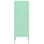 Armario de almacenamiento acero verde mint 42,5x35x101,5 cm de vidaXL, Taquillas y armarios de almacenamiento - Ref: Foro24-3...