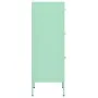 Armario de almacenamiento acero verde mint 42,5x35x101,5 cm de vidaXL, Taquillas y armarios de almacenamiento - Ref: Foro24-3...