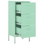 Armario de almacenamiento acero verde mint 42,5x35x101,5 cm de vidaXL, Taquillas y armarios de almacenamiento - Ref: Foro24-3...
