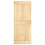 Puerta corredera con herrajes madera maciza de pino 85x210 cm de vidaXL, Puertas - Ref: Foro24-3203201, Precio: 156,17 €, Des...