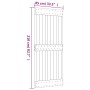 Puerta corredera con herrajes madera maciza de pino 85x210 cm de vidaXL, Puertas - Ref: Foro24-3203201, Precio: 156,17 €, Des...