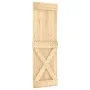 Schiebetür mit Beschlägen aus massivem Kiefernholz, 70 x 210 cm von vidaXL, Türen - Ref: Foro24-3203207, Preis: 152,29 €, Rab...