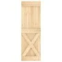 Schiebetür mit Beschlägen aus massivem Kiefernholz, 70 x 210 cm von vidaXL, Türen - Ref: Foro24-3203207, Preis: 152,29 €, Rab...