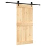 Puerta corredera con herrajes madera maciza de pino 95x210 cm de vidaXL, Puertas - Ref: Foro24-3203234, Precio: 173,39 €, Des...