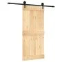 Puerta corredera con herrajes madera maciza de pino 95x210 cm de vidaXL, Puertas - Ref: Foro24-3203234, Precio: 172,39 €, Des...