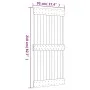 Puerta corredera con herrajes madera maciza de pino 95x210 cm de vidaXL, Puertas - Ref: Foro24-3203234, Precio: 172,39 €, Des...