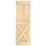 Puerta corredera con herrajes madera maciza de pino 70x210 cm de vidaXL, Puertas - Ref: Foro24-3203242, Precio: 158,27 €, Des...